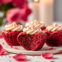 Irresistible Red Velvet Cheesecake Brownie Bites for Valentines