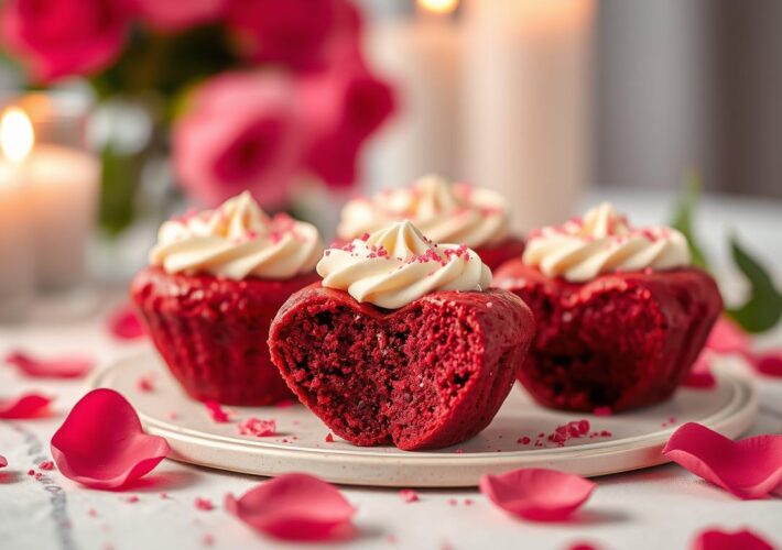 Red Velvet Cheesecake Brownie Bites - Valentines Day Recipe